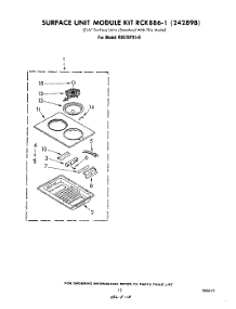 09 - Surface Unit Rck 886-1 (242898) parts for Whirlpool Range RS576PXL0 from AppliancePartsPros.com