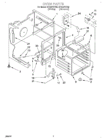 05 - Oven parts for Whirlpool Range RF314PXYW2 from AppliancePartsPros.com