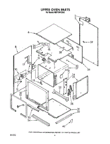 03 - Upper Oven parts for Whirlpool Oven RB770PXXB4 from AppliancePartsPros.com