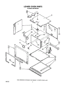 04 - Lower Oven parts for Whirlpool Oven RB770PXXB4 from AppliancePartsPros.com