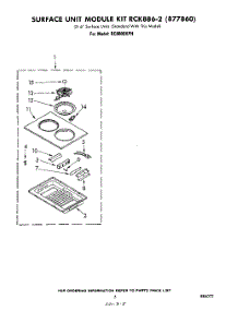 04 - Surface Unit Rck886-2 parts for Whirlpool Cooktop RC8800XPH from AppliancePartsPros.com