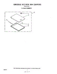 06 - Griddle Rck884 parts for Whirlpool Cooktop RC8800XPH from AppliancePartsPros.com