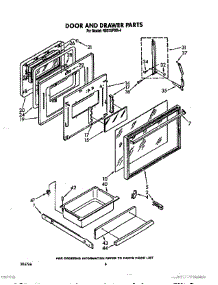 05 - Door And Drawer parts for Whirlpool Range RS575PXR4 from AppliancePartsPros.com