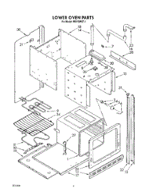 05 - Lower Oven parts for Whirlpool Oven RB770PXT1 from AppliancePartsPros.com
