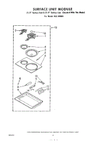 02 - Surface Unit parts for Whirlpool Cooktop RGE8800H from AppliancePartsPros.com