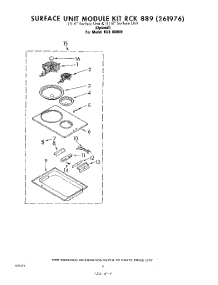 04 - Rck889(261976) parts for Whirlpool Cooktop RGE8800H from AppliancePartsPros.com