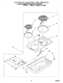 07 - Optional Electric Coil Module parts for Whirlpool Cooktop RC8900XXB0 from AppliancePartsPros.com