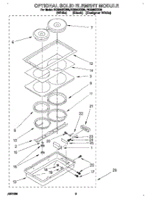 08 - Optional Solid Element Module parts for Whirlpool Cooktop RC8900XXB0 from AppliancePartsPros.com