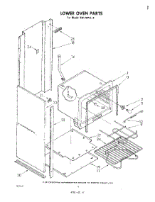 04 - Lower Oven, Literature And Optional parts for Whirlpool Oven RB170PXL0 from AppliancePartsPros.com