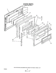 06 - Door parts for Whirlpool Range RS6750XV1 from AppliancePartsPros.com