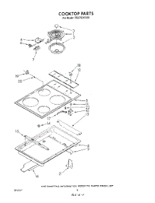 06 - Cooktop parts for Whirlpool Range RS6700XVW0 from AppliancePartsPros.com