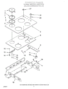 05 - Cooktops parts for Whirlpool Range RS677PXYQ1 from AppliancePartsPros.com