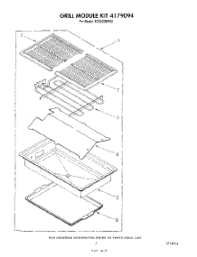 06 - Grill Kit 4179094 parts for Whirlpool Cooktop RC8920XRH2 from AppliancePartsPros.com