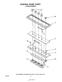 04 - Control Panel parts for Whirlpool Cooktop RC8920XRH1 from AppliancePartsPros.com