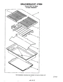 05 - Grille Kit 4179094 parts for Whirlpool Cooktop RC8920XRH1 from AppliancePartsPros.com