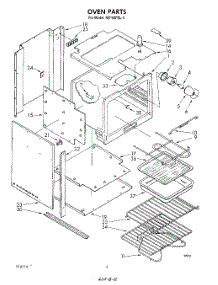 03 - Section parts for Whirlpool Oven RB160PXL4 from AppliancePartsPros.com