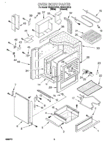 02 - Section parts for Whirlpool Range RS3025XBN0 from AppliancePartsPros.com