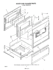 04 - Door And Drawer parts for Whirlpool Range RE960PXVW1 from AppliancePartsPros.com