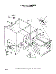 04 - Lower Oven parts for Whirlpool Range RE960PXVW5 from AppliancePartsPros.com