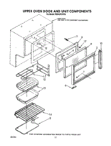 07 - Upper Oven Door And Unit parts for Whirlpool Range RE960PXVW5 from AppliancePartsPros.com