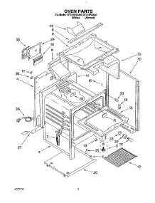 04 - Oven parts for Whirlpool Range SF314PEAW2 from AppliancePartsPros.com