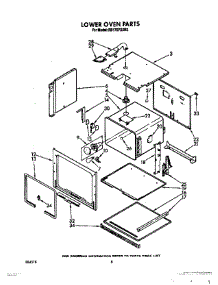 04 - Lower Oven parts for Whirlpool Oven RB170PXXB3 from AppliancePartsPros.com