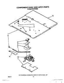 07 - Component Shelf And Latch parts for Whirlpool Oven RB170PXXB3 from AppliancePartsPros.com