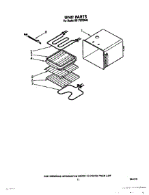 08 - Unit parts for Whirlpool Oven RB170PXXB3 from AppliancePartsPros.com
