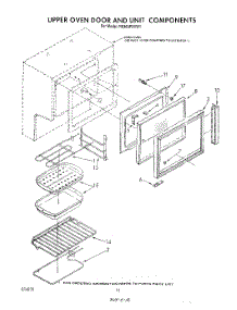 07 - Upper Oven Door And Unit parts for Whirlpool Range RE960PXVW1 from AppliancePartsPros.com