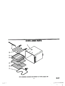04 - Oven Liner parts for Whirlpool Oven RB160PXXW1 from AppliancePartsPros.com