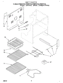 02 - Unit parts for Whirlpool Range RF366PXYN4 from AppliancePartsPros.com