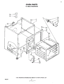 03 - Oven parts for Whirlpool Range RE963PXKT0 from AppliancePartsPros.com