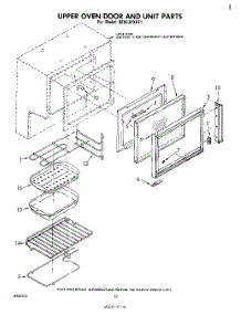 07 - Upper Oven Door And Unit parts for Whirlpool Range RE953PXKT1 from AppliancePartsPros.com