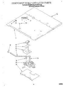 05 - Component Shelf And Latch parts for Whirlpool Oven RB760PXYQ6 from AppliancePartsPros.com