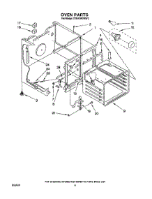 07 - Oven parts for Whirlpool Range TER46W0WW2 from AppliancePartsPros.com