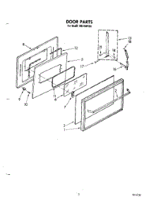 03 - Door parts for Whirlpool Oven RB700PXS0 from AppliancePartsPros.com