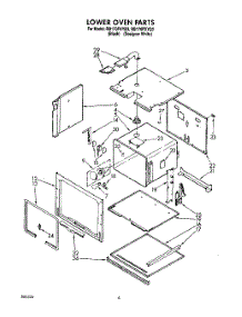 03 - Lower Oven parts for Whirlpool Oven RB170PXYB3 from AppliancePartsPros.com