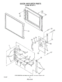 09 - Door And Latch parts for Whirlpool Oven RM778PXT2 from AppliancePartsPros.com