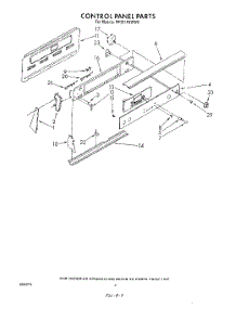 03 - Control Panel parts for Whirlpool Range RF391PXWW0 from AppliancePartsPros.com
