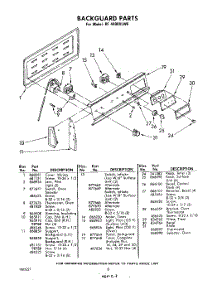 05 - Backguard , Literature And Optional parts for Whirlpool Range RF4400XLW0 from AppliancePartsPros.com