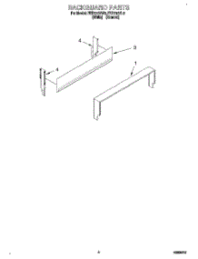 03 - Backguard parts for Whirlpool Range FEP210VL6 from AppliancePartsPros.com