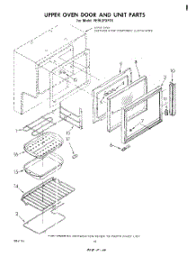07 - Upper Oven Door And Unit parts for Whirlpool Range RE953PXPT0 from AppliancePartsPros.com