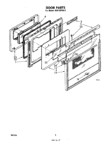 04 - Door parts for Whirlpool Range RS670PXK0 from AppliancePartsPros.com