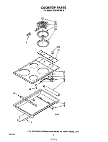05 - Cooktop , Literature And Optional parts for Whirlpool Range RS670PXK0 from AppliancePartsPros.com
