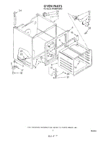 03 - Oven parts for Whirlpool Range RF398PXWW1 from AppliancePartsPros.com