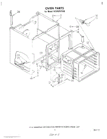 03 - Oven parts for Whirlpool Range RF345PXPW0 from AppliancePartsPros.com