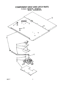 05 - Component Shelf And Latch parts for Whirlpool Oven RB760PXYB3 from AppliancePartsPros.com