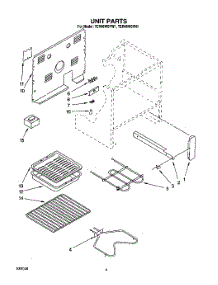 04 - Unit parts for Whirlpool Range TER46W0YW1 from AppliancePartsPros.com
