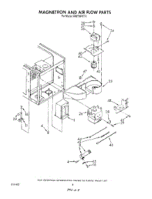 06 - Magnetron And Airflow parts for Whirlpool Oven RM778PXT0 from AppliancePartsPros.com
