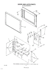 09 - Door And Latch parts for Whirlpool Oven RM778PXT0 from AppliancePartsPros.com